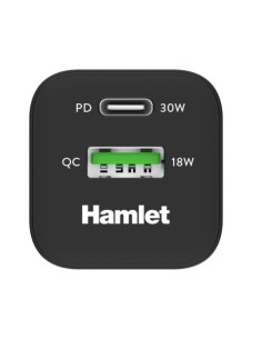 ALIMEN PARETE GAN 30W + QC 18W 2