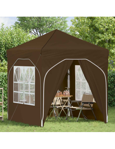 Tenda per feste a pop-up 192 x 192 x 245 cm Tortora