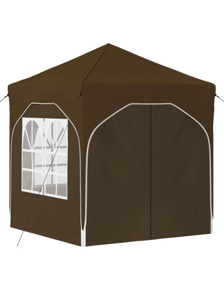 Tenda per feste a pop-up 192 x 192 x 245 cm Tortora