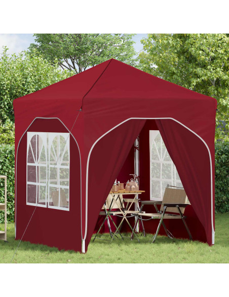 Tenda per feste a pop-up 192 x 192 x 245 cm Borgogna