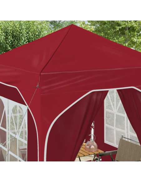 Tenda per feste a pop-up 192 x 192 x 245 cm Borgogna
