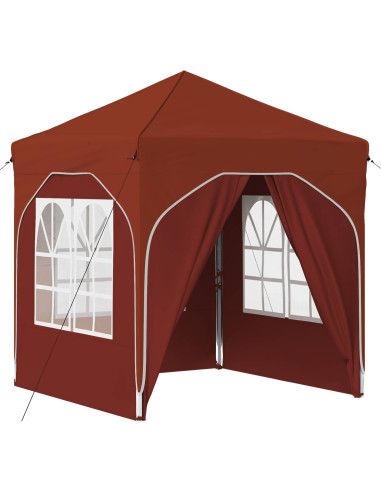Tenda per feste a pop-up 192 x 192 x 245 cm Terracotta