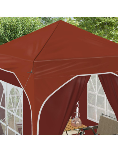 Tenda per feste a pop-up 192 x 192 x 245 cm Terracotta