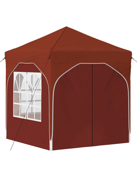 Tenda per feste a pop-up 192 x 192 x 245 cm Terracotta