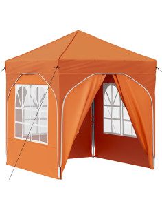 Tenda per feste a pop-up 192 x 192 x 245 cm Arancione 2