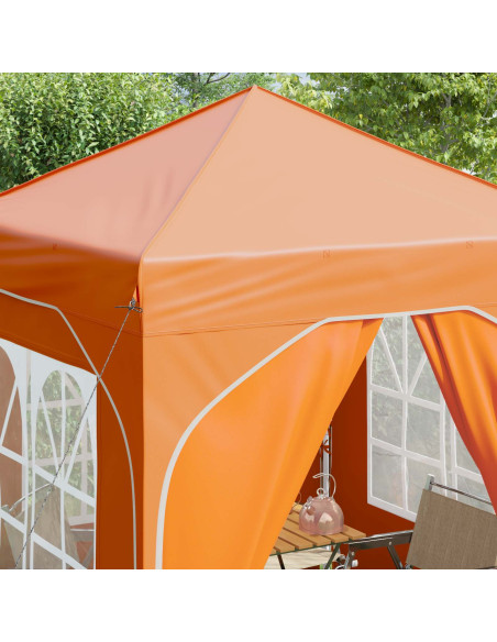Tenda per feste a pop-up 192 x 192 x 245 cm Arancione