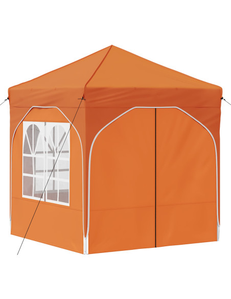 Tenda per feste a pop-up 192 x 192 x 245 cm Arancione