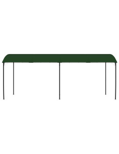 Gazebo 6 x 3 x 2,55 m Verde Tessuto e Alluminio 180 2