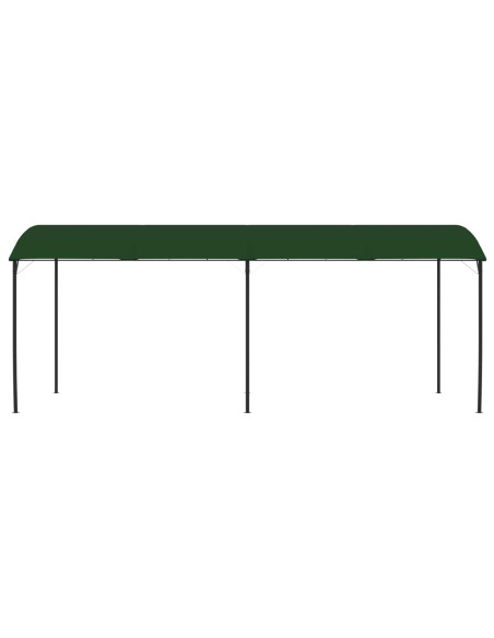 Gazebo 6 x 3 x 2,55 m Verde Tessuto e Alluminio 180