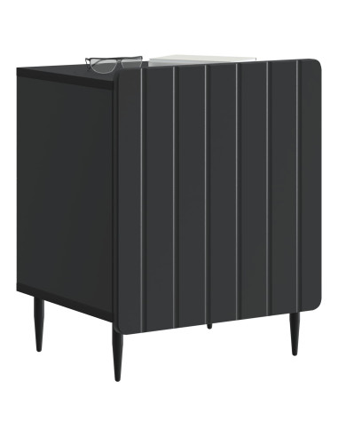 Armadio da Notte 2 pcs Nero 43 x 34,5 x 52 cm