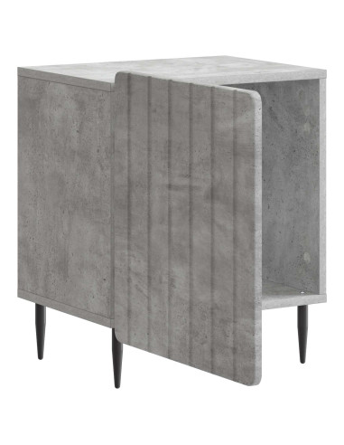 Armadio da Notte Grigio Cemento 43 x 34,5 x 52 cm