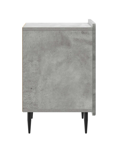 Armadio da Notte Grigio Cemento 43 x 34,5 x 52 cm