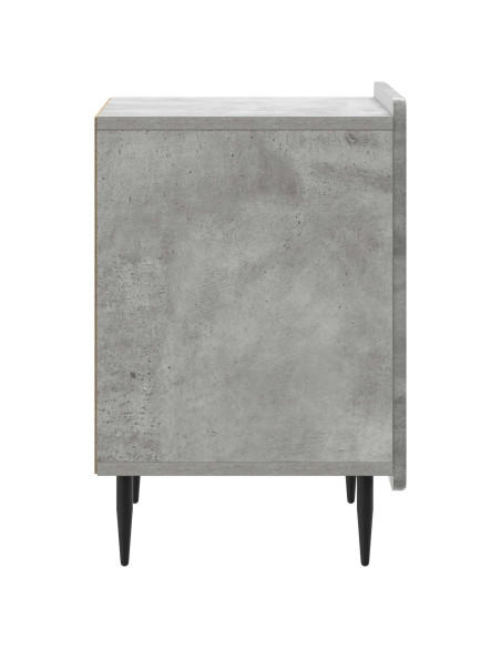 Armadio da Notte Grigio Cemento 43 x 34,5 x 52 cm
