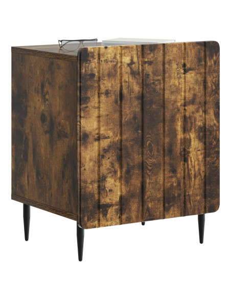 Armadio da Notte Rovere Fumo 43 x 34,5 x 52 cm