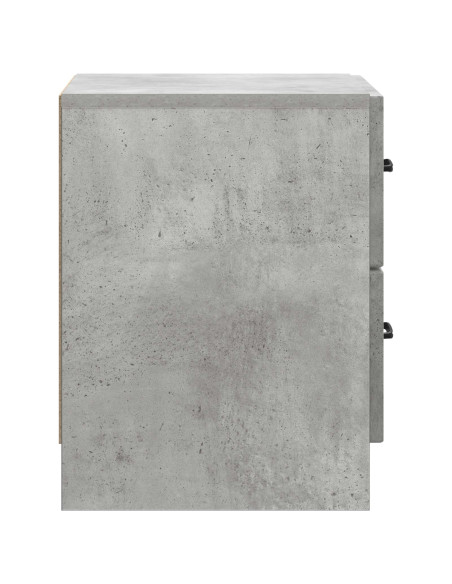 Armadio da Notte Grigio Cemento 43 x 34,5 x 44,5 cm