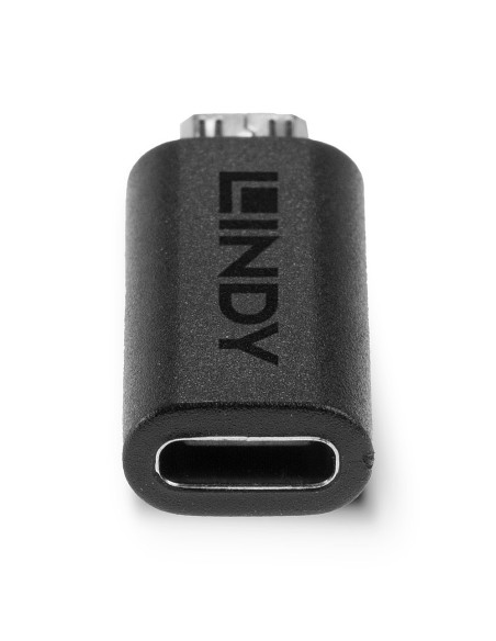Lindy 41903 adattatore per inversione del genere dei cavi USB Type C USB Type Micro-B Nero