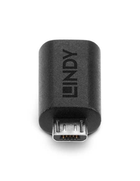 Lindy 41903 adattatore per inversione del genere dei cavi USB Type C USB Type Micro-B Nero