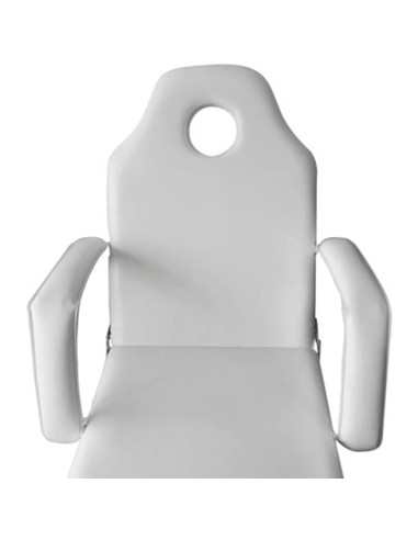 Letto Trattamento Viso Regolabile in Similpelle Bianco
