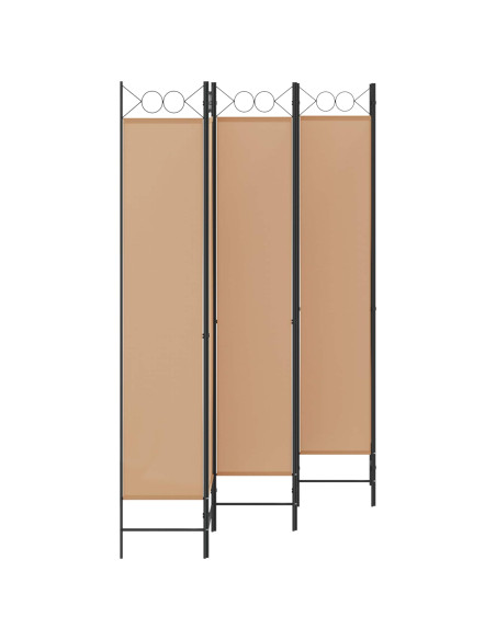Divisore per Stanza a 6 Pannelli Beige 240 x 220 cm Tessuto