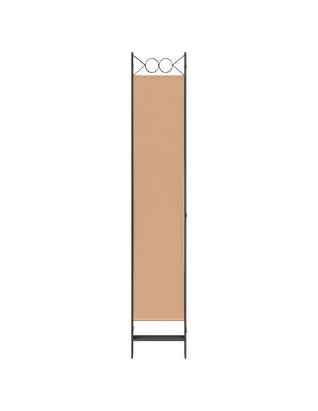 Divisore per Stanza a 6 Pannelli Beige 240 x 220 cm Tessuto