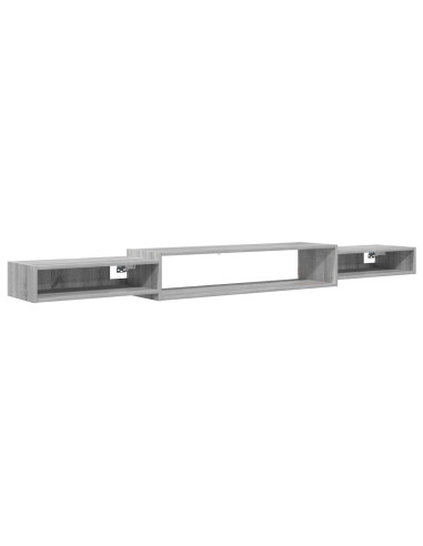 Mobile TV da Parete A parete Sonoma grigio 220 x 28 x 21 cm