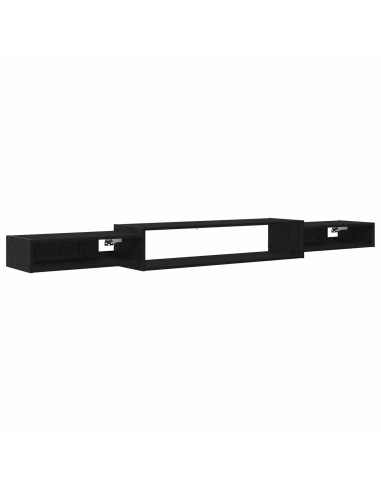 Mobile TV da Parete A parete Rovere Nero 220 x 28 x 21 cm