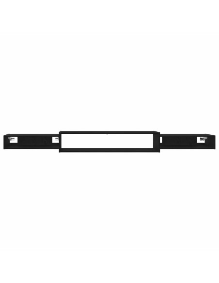 Mobile TV da Parete A parete Rovere Nero 220 x 28 x 21 cm