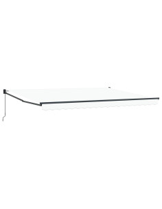 Tenda da Sole Bianco 450 x 300 x 165 cm Poliestere e Metallo 2