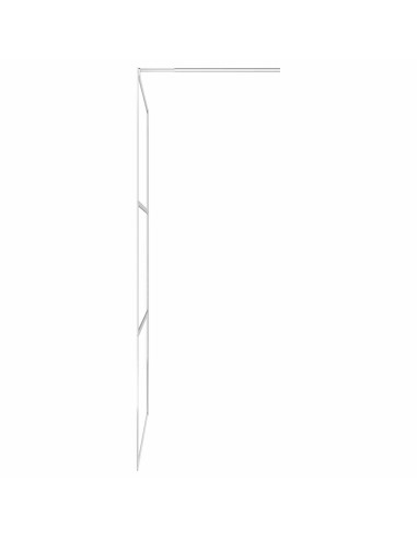 Parete per Doccia Walk-in in Vetro ESG Trasparente 115x195 cm