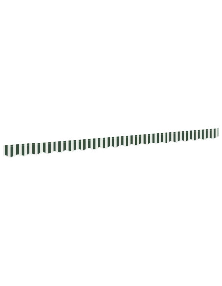 Tenda a Braccio Verde e Bianco 430 x 20 cm Tela