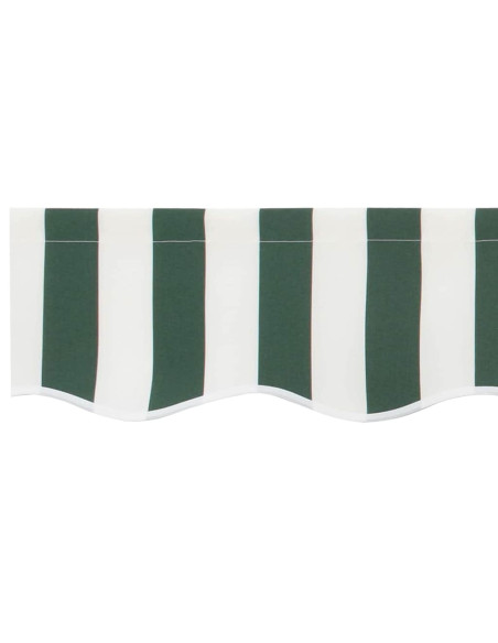 Tenda a Braccio Verde e Bianco 430 x 20 cm Tela