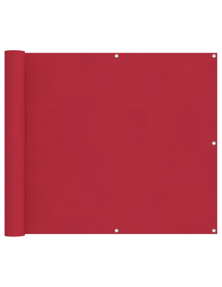 Schermo da balcone Rosso 100 x 200 cm Tessuto Oxford