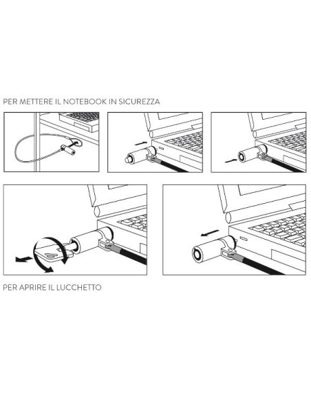 CAVO SICUREZ. NOTEB. NANOSLOT 150CM