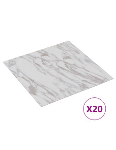 Plance per Pavimentazione Autoadesiva 30,5 x 30,5 cm 20 pcs PVC 2