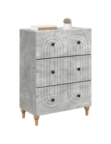 Mobile con Cassetti Grigio Cemento 66 x 34,5 x 90 cm