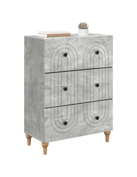 Mobile con Cassetti Grigio Cemento 66 x 34,5 x 90 cm