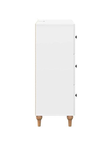 Mobile con Cassetti Bianco Lucido 66 x 34,5 x 90 cm