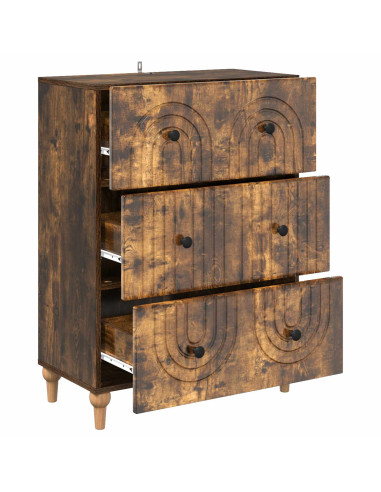 Mobile con Cassetti Rovere Fumo 66 x 34,5 x 90 cm