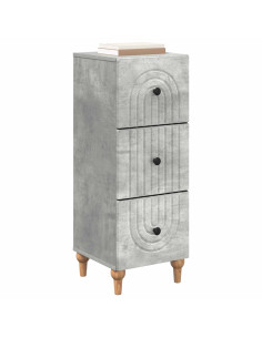 Mobile con Cassetti Grigio Cemento 33 x 34,5 x 90 cm 2
