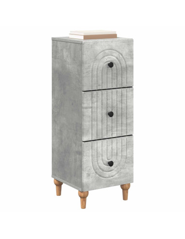 Mobile con Cassetti Grigio Cemento 33 x 34,5 x 90 cm