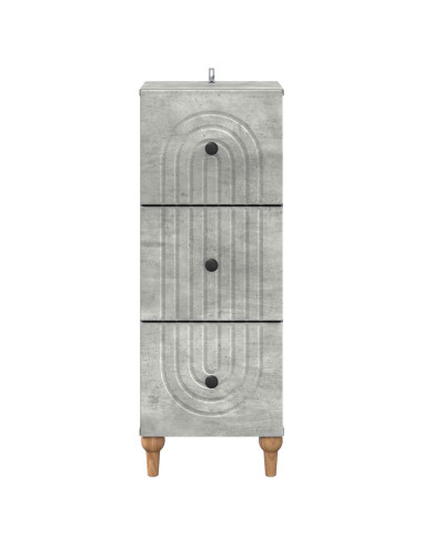 Mobile con Cassetti Grigio Cemento 33 x 34,5 x 90 cm