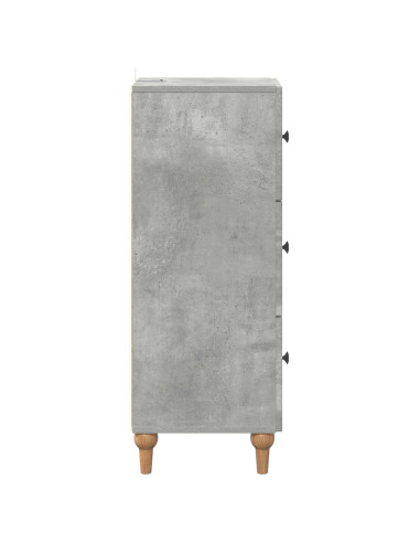 Mobile con Cassetti Grigio Cemento 33 x 34,5 x 90 cm