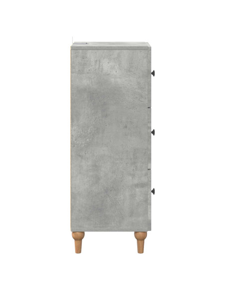 Mobile con Cassetti Grigio Cemento 33 x 34,5 x 90 cm