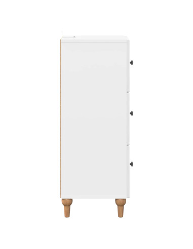 Mobile con Cassetti Bianco Lucido 33 x 34,5 x 90 cm
