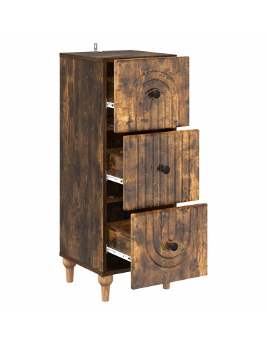 Mobile con Cassetti Rovere Fumo 33 x 34,5 x 90 cm