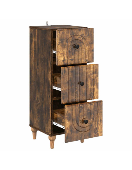 Mobile con Cassetti Rovere Fumo 33 x 34,5 x 90 cm