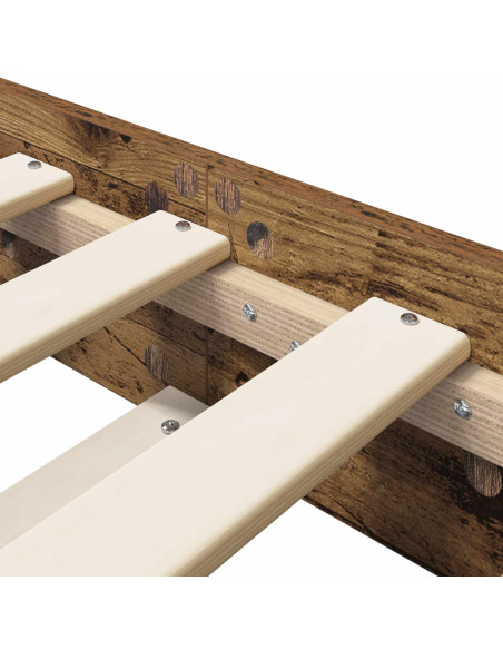 Struttura del letto Legno antico 80 x 200 cm