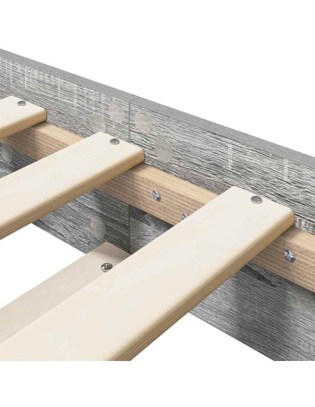 Struttura del letto Sonoma grigio 80 x 200 cm