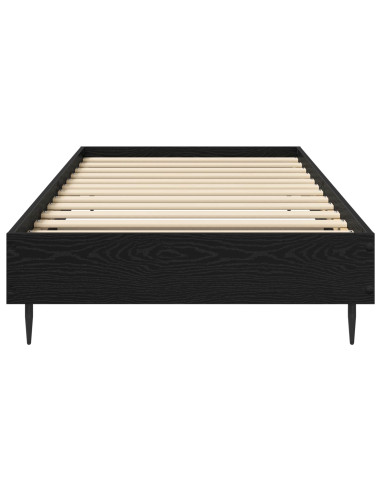 Struttura del letto Rovere Nero 80 x 200 cm