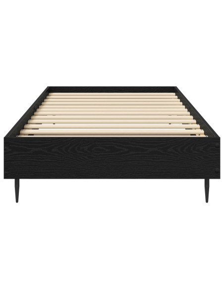 Struttura del letto Rovere Nero 80 x 200 cm